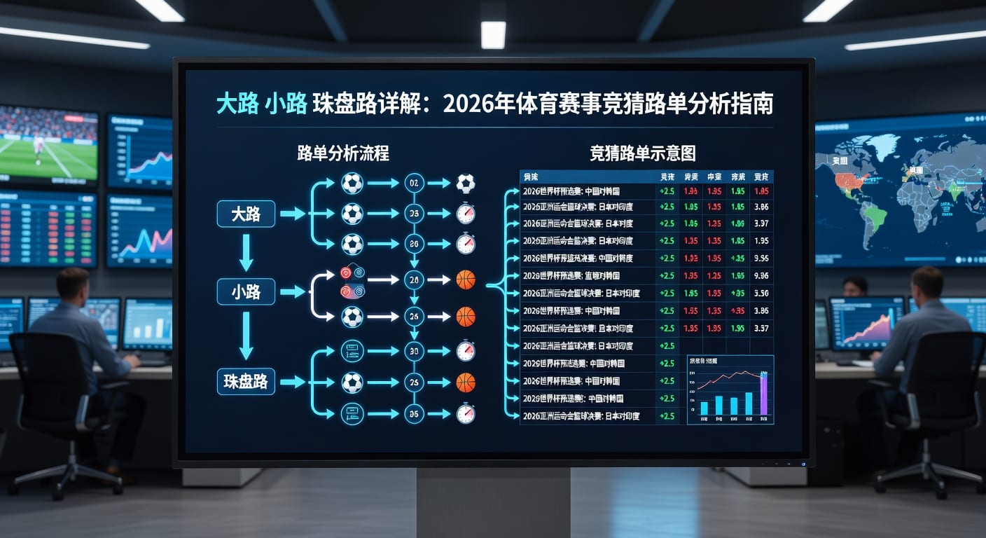大路小路珠盘路：PG体育平台足球盘口变化投注策略解析